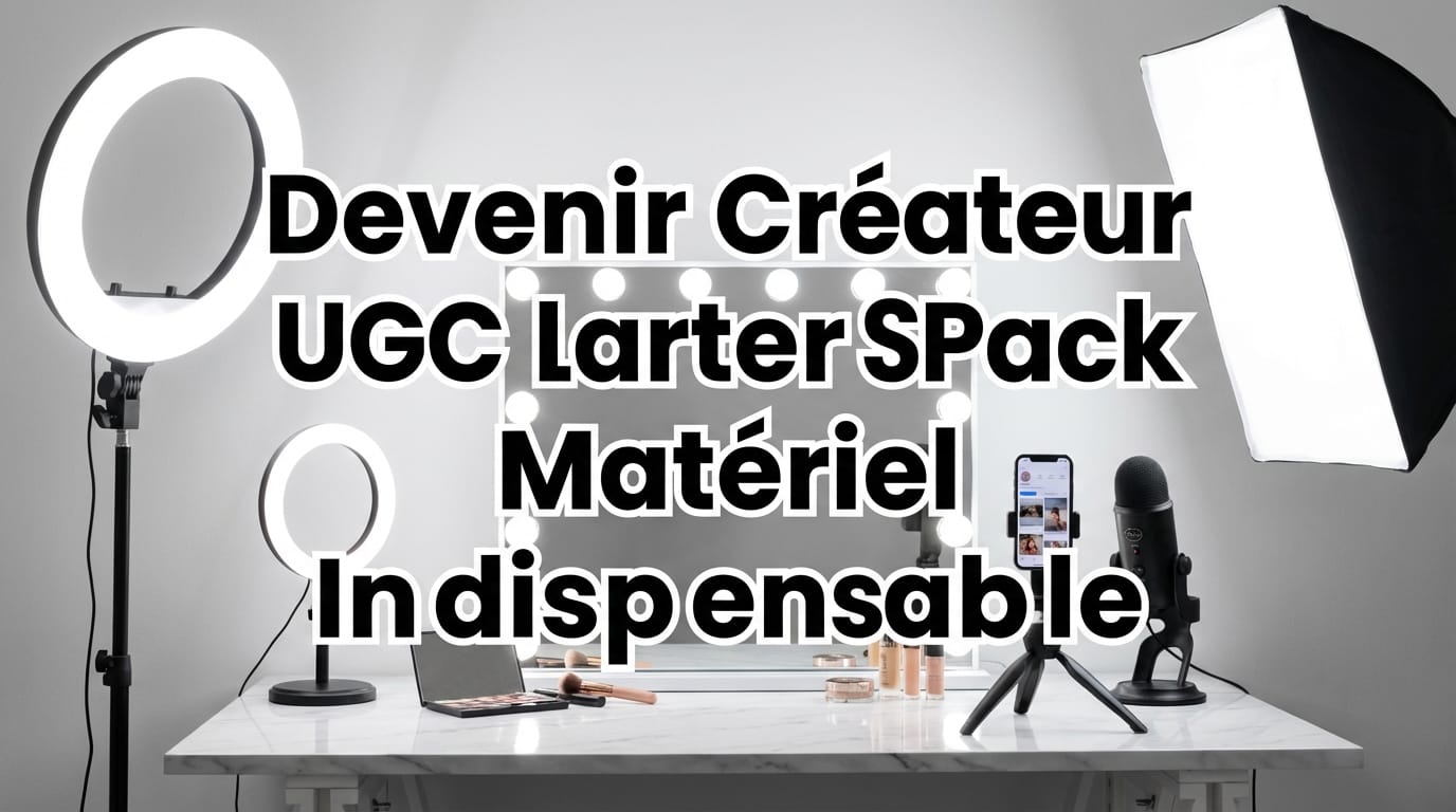 Devenir Créateur UGC : Le Starter Pack Matériel Indispensable (2026)
